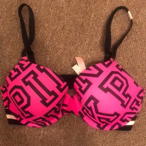 Victoria’s Secret Pink LOGO BRA SZ 34DD